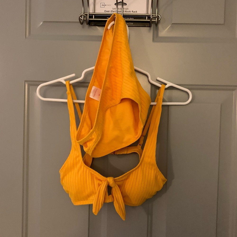 Yellow Ribbed Bikini - Target - Size Medium
